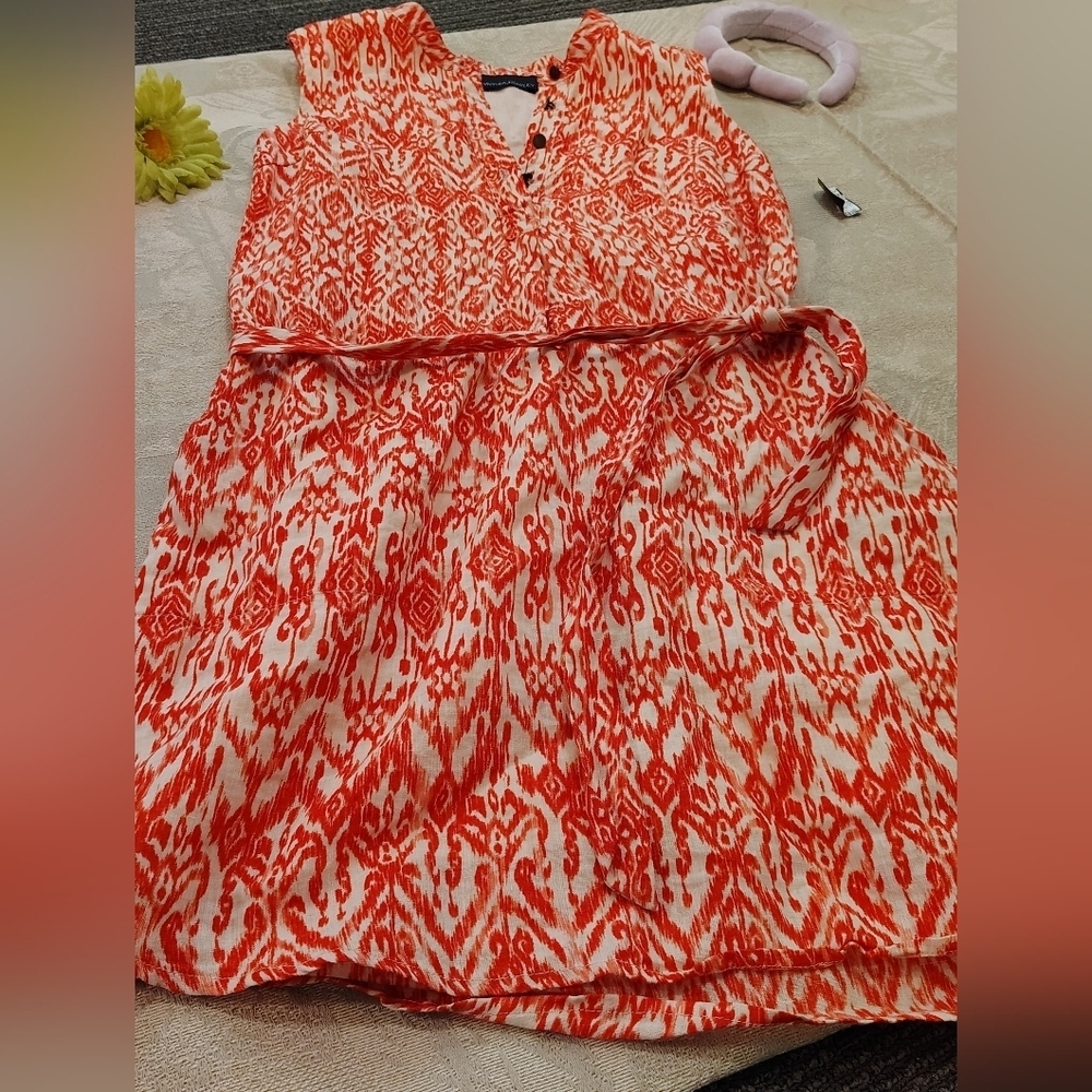 Cynthia Rowley Red and White Kids Formal Dress